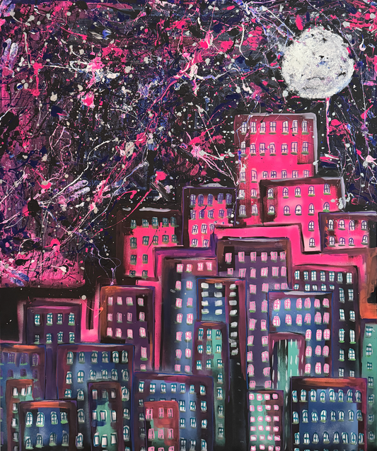 VILLE - OEUVRE ORIGINALE - FREDERIK ANHAL X WHYJUCYY