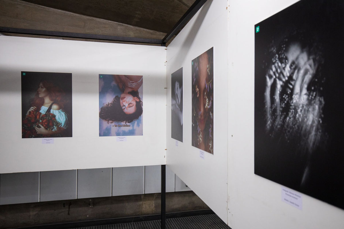 Modern art gallery in Berlin showcasing works by emerging artists