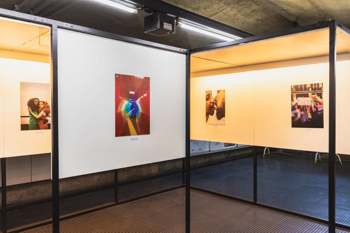 Contemporary Berlin artist working in studio
