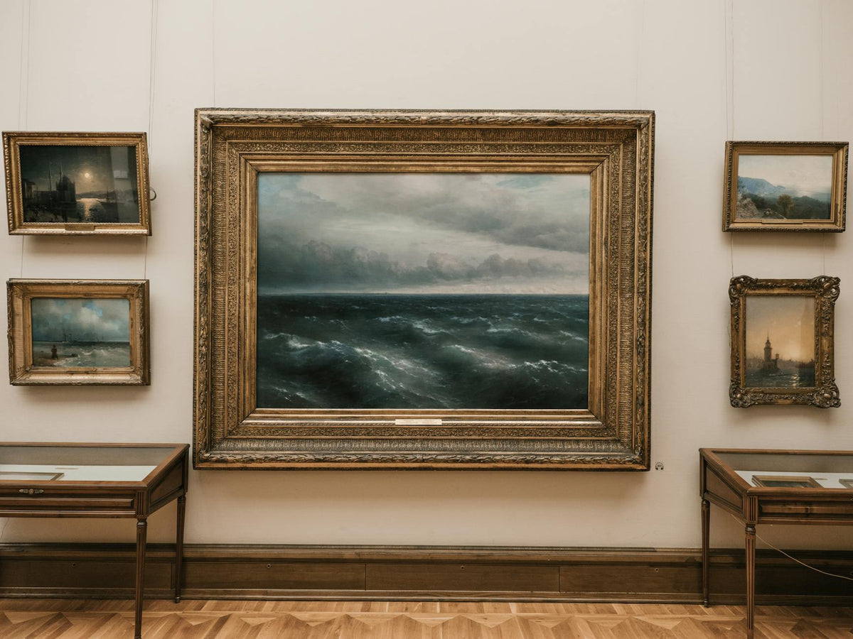 Limited edition contemporary art prints displayed in a modern Berlin gallery