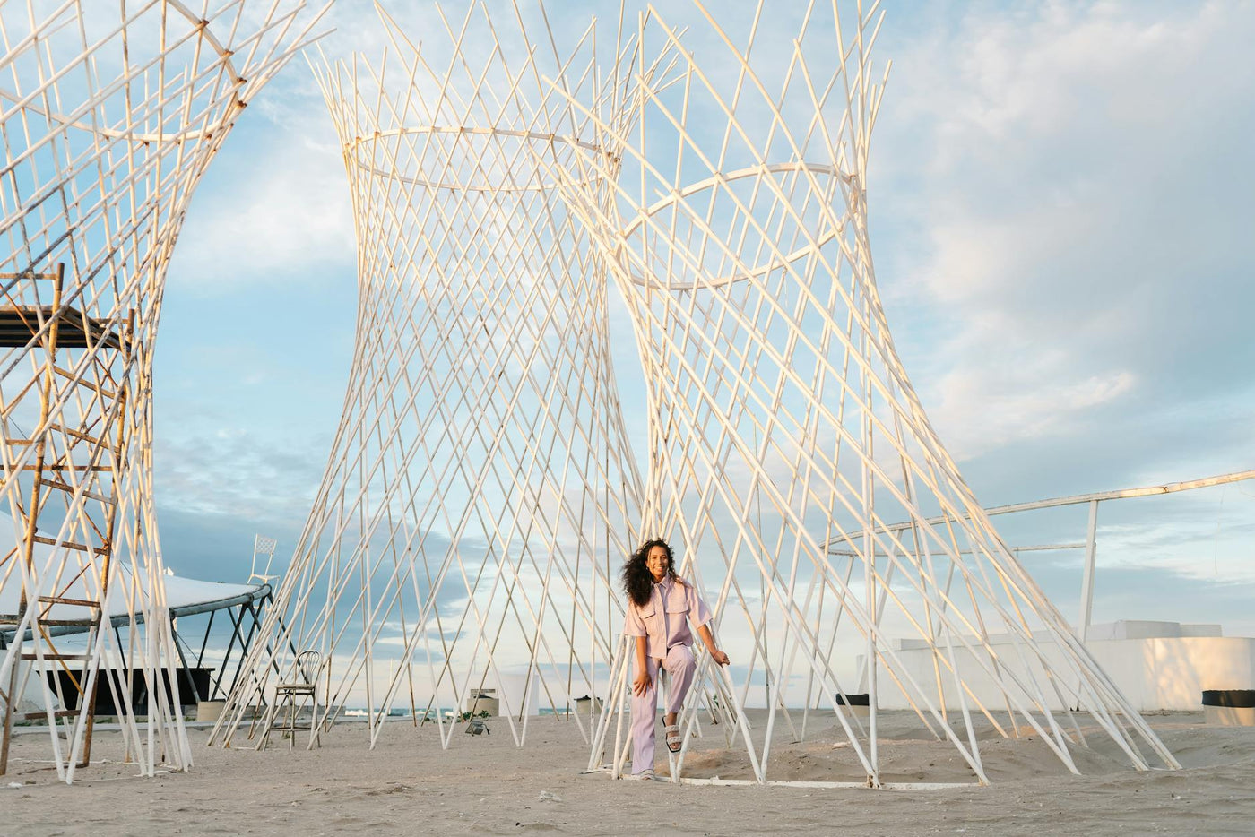 Immersive contemporary digital art installation with vibrant colors and interactive elements