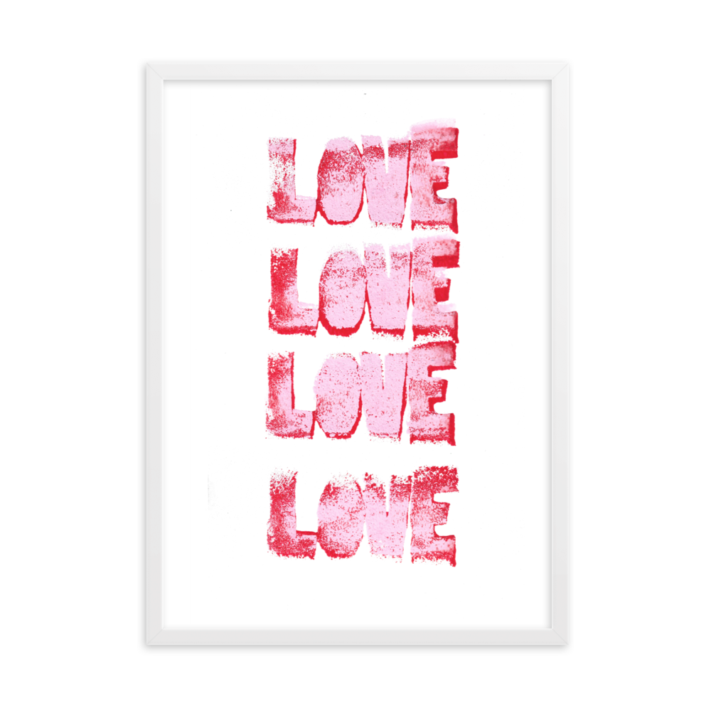 Love Pink Poster - KKN_14_PRINT