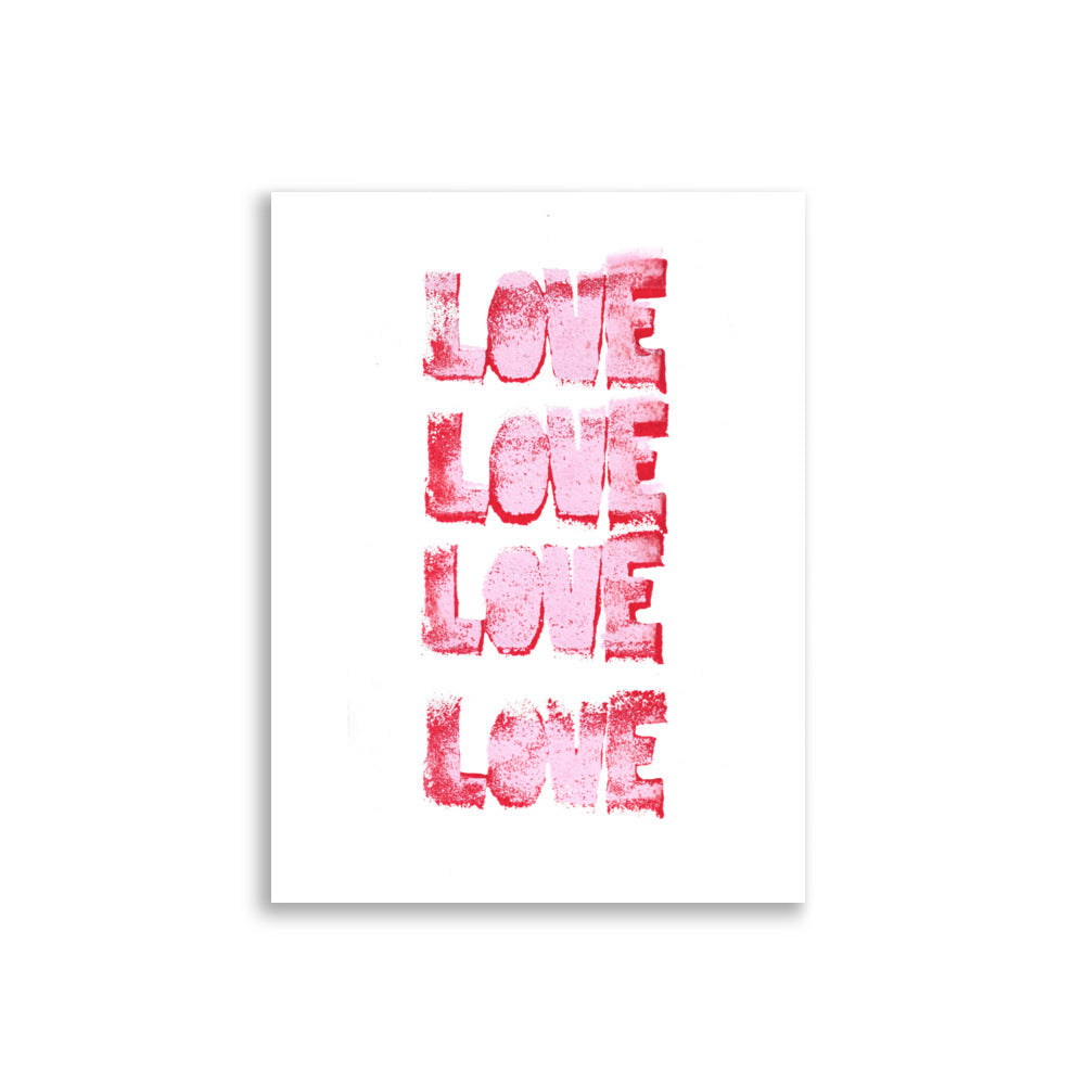 Love Pink Poster - KKN_14_PRINT (ohne Rahmen)