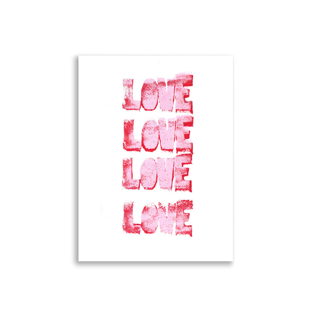 Affiche Love Pink - KKN_14_PRINT (sans Rahmen)